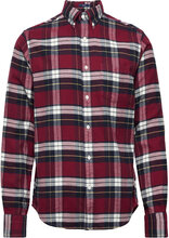 D2. Reg Ut Flannel Check Shirt Tops Shirts Casual Red GANT