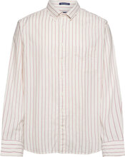 Reg Ut Archive Oxford Stripe Shirt Skjorte Uformell Creme GANT*Betinget Tilbud