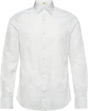 Slim Formal Micro Print Shirt Tops Shirts Casual White GANT
