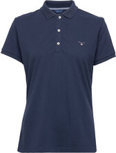Solid Ss Pique Tops T-shirts & Tops Polos Blue GANT