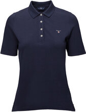 Original Lss Pique Tops T-shirts & Tops Polos Navy GANT