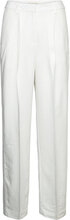 Relaxed Pleated Pants Bottoms Trousers Straight Leg White GANT
