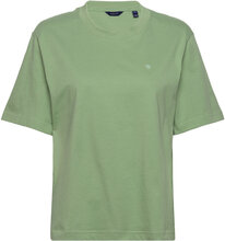 Icon G Essential Ss T-Shirt T-shirts & Tops Short-sleeved Grønn GANT*Betinget Tilbud