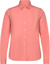 Reg Poplin Shirt Tops Shirts Long-sleeved Coral GANT