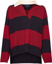 D1. Knitted Relaxed Heavy Rugger Tops Knitwear Jumpers Red GANT