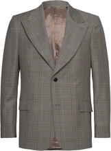 D2. Glen Check Suit Blazer Suits & Blazers Blazers Single Breasted Blazers Grey GANT