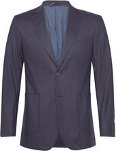Slim Cotton Linen Suit Blazer Suits & Blazers Blazers Single Breasted Blazers Blue GANT