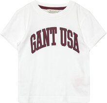 Relaxed Gant Usa Ss T-Shirt T-shirts Short-sleeved Hvit GANT*Betinget Tilbud