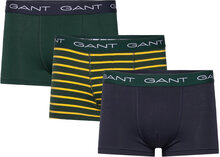 Stripe Trunk 3-Pack Boxershorts Khaki Green GANT