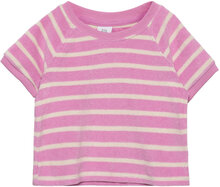 Toddler Towel Terry Top T-shirts Short-sleeved Rosa GAP*Betinget Tilbud
