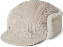 Corduroy Earflap Cap Accessories Headwear Hats Winter Hats Cream Garbo&Friends