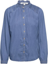 Ladies Shirt Ls Tops Shirts Long-sleeved Blue Garcia