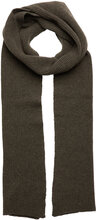 Gp Unisex Wool Scarf - Army Accessories Scarves Winter Scarves Kakigrønn Garment Project*Betinget Tilbud