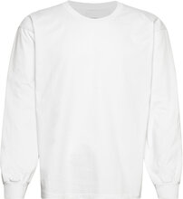 Heavy L/S Tee - White Tops T-Langærmet Skjorte White Garment Project