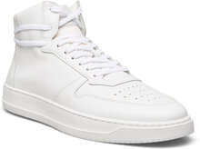 Legacy Mid - White Leather High-top Sneakers White Garment Project