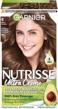 Garnier Nutrisse Ultra Crème 6.0 Dark Blond Beauty Women Hair Care Color Treatments Nude Garnier