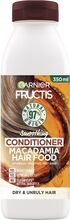 Garnier Fructis Hair Food Macadamia Conditi R 350Ml Hår Conditi R Balsam Nude Garnier*Betinget Tilbud