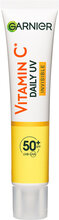 Garnier Skin Active Vitamin C Glow Boosting Daily Uv Fluid Spf50+ Solkräm Ansikte Nude Garnier