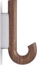 Hook Hanger Mini Walnut/Chrome Home Furniture Coat Hooks & Racks Hooks Brun Gejst*Betinget Tilbud