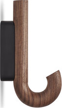 Hook Hanger Mini Walnut/Black Home Furniture Coat Hooks & Racks Hooks Brun Gejst*Betinget Tilbud