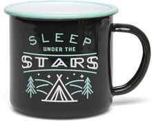 Enamel Mug Stars Home Tableware Cups & Mugs Coffee Cups Black Gentlemen's Hardware