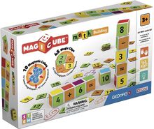 Geomag Magicube Maths Building 10 Cubes + 45 Clips Toys Building Sets & Blocks Building Blocks Multi/patterned Geomag