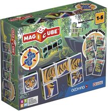 Geomag Magicube Jungle Animals Toys Puzzles And Games Games Board Games Multi/patterned Geomag