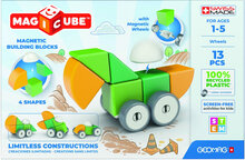 Geomag Magicube 4 Shapes Recycled Wheels 13 Toys Building Sets & Blocks Building Sets Multi/mønstret Geomag*Betinget Tilbud