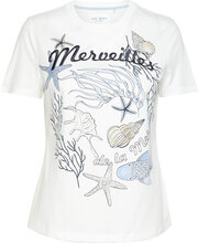 T-Shirt 1/2 Sleeve Tops T-shirts & Tops Short-sleeved White Gerry Weber Edition