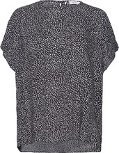 Blouse 1/2 Sleeve Blouses Short-sleeved Svart Gerry Weber Edition*Betinget Tilbud