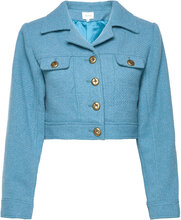 Tollygz Short Jacket Blazers Cropped Blazers Blå Gestuz*Betinget Tilbud