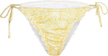 Soft Flounce Bikini Brief Swimwear Bikinis Bikini Bottoms Side-tie Bikinis Yellow Gina Tricot