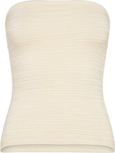 Knitted Tube Top Vests Knitted Vests Cream Gina Tricot