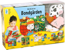 Min Lilla Bondgården Toys Kids Books Story Books Classic Puzzles Multi/mønstret GLOBE*Betinget Tilbud