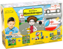 Mitt Lilla Sjukhus Toys Kids Books Story Books Pedagogical Puzzles Multi/mønstret GLOBE*Betinget Tilbud