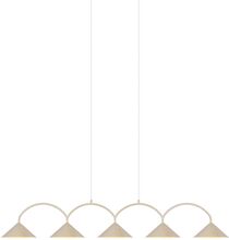 Pendant Curve 5 Home Lighting Lamps Ceiling Lamps Pendant Lamps Beige Globen Lighting