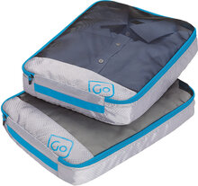 Twin Packing Cubes Bags Travel Accessories Blue Go Travel