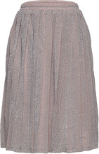 Drew Plisse Skirt Dresses & Skirts Skirts Midi Skirts Silver Grunt