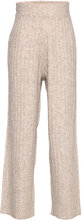 Clara Pant Bottoms Trousers Beige Grunt