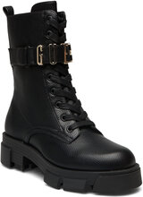 Madox Shoes Boots Ankle Boots Laced Boots Black GUESS
