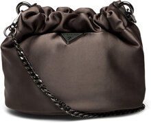 Velina Mini Pouch Bags Top Handle Bags Brown GUESS
