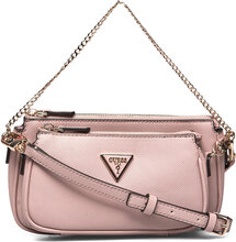 Noelle Dbl Pouch Crossbody Bags Crossbody Bags Rosa GUESS*Betinget Tilbud