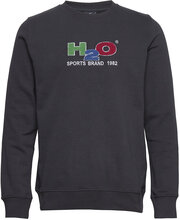 Alban Sweat O'neck Tops Sweatshirts & Hoodies Sweatshirts Navy H2O