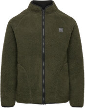 Langli Pile Jacket Sweat-shirts & Hoodies Fleeces & Midlayers Kakigrønn H2O*Betinget Tilbud