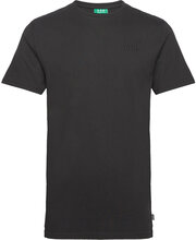 Happy Tee Tops T-shirts Short-sleeved Black H2O