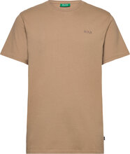 Happy Tee Tops T-shirts Short-sleeved Beige H2O