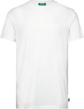 Happy Tee Tops T-shirts Short-sleeved White H2O