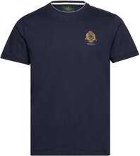 Heritage Logo Tee Tops T-Kortærmet Skjorte Navy Hackett London