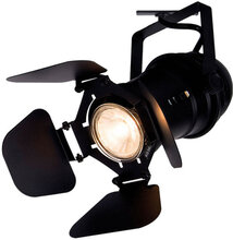 Studio Væg/Bord, Sort Home Lighting Lamps Ceiling Lamps Spotlights Black Halo Design