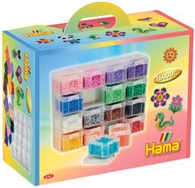 Hama Midi Storage Box Set 16 Pcs Incl 16.000 Beads Toys Creativity Drawing & Crafts Craft Pearls Multi/patterned Hama